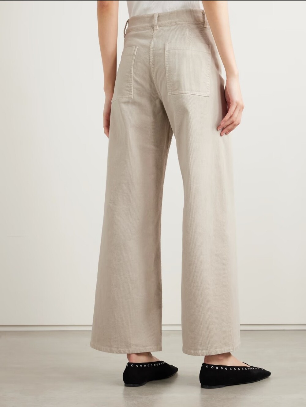 NILI LOTAN Megan cotton-blend corduroy wide-leg pants - Picture 4 of 8